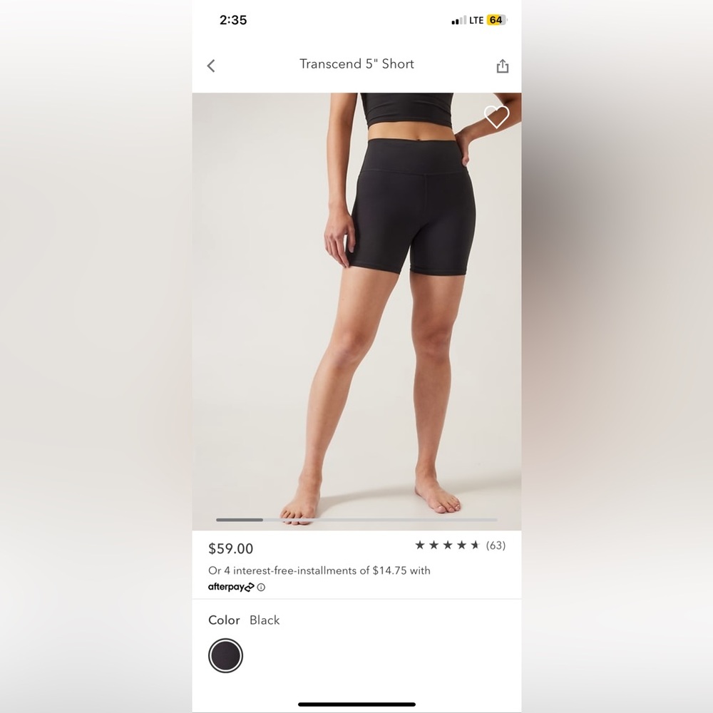 Athleta biker shorts.